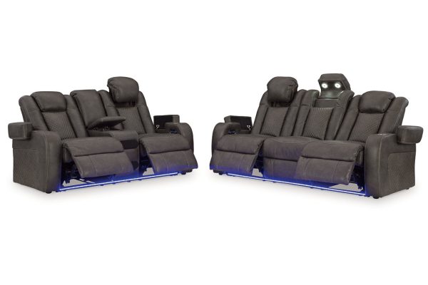 Fyne-Dyme Shadow Power Reclining Living Room Set Online