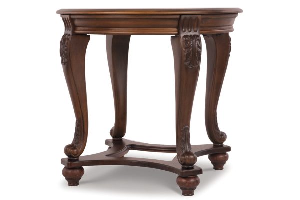 Norcastle Dark Brown Coffee Table and 2 End Tables For Sale