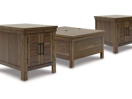 Moriville Grayish Brown Lift-top Coffee Table and 2 End Tables Online Sale