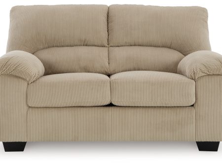 SimpleJoy Sand Loveseat For Discount