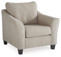 Abney Chair and Ottoman in Driftwood Online Hot Sale