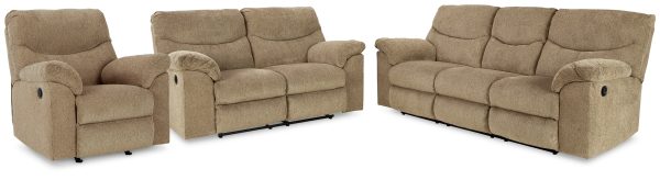 Alphons Sofa, Loveseat and Recliner in Briar Online now