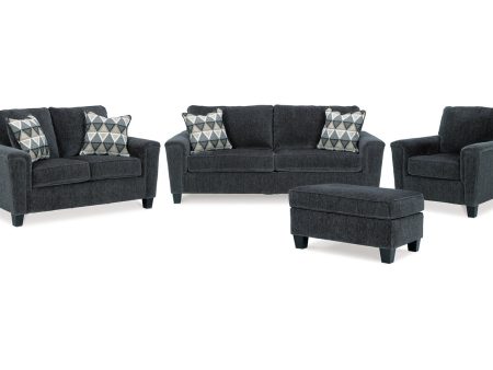 Abinger Smoke Sofa, Loveseat, Chair and Ottoman Fashion