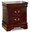 Alisdair Twin Sleigh Bed with Mirrored Dresser and 2 Nightstands in Reddish Brown on Sale