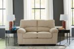 SimpleJoy Sand Loveseat For Discount