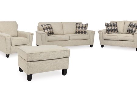 Abinger Natural Sofa, Loveseat, Chair and Ottoman For Discount