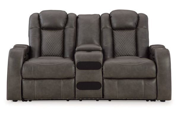 Fyne-Dyme Shadow Power Reclining Sofa, Loveseat and Recliner Sale