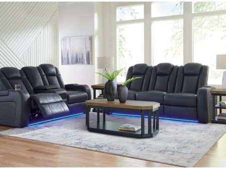 Fyne-Dyme Sapphire Power Reclining Sofa, Loveseat and Recliner For Cheap