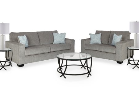 Altari 7 Piece Living Room in Alloy Online Hot Sale