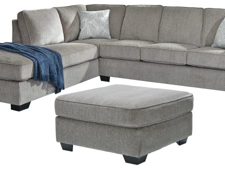 Altari 2-Piece Sleeper Sectional with Ottoman in Alloy Sale