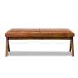 Chad Leather Bench For Sale