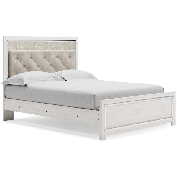 Altyra Queen Panel Bed with Dresser in White Online now