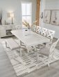 Robbinsdale Dining Table and 6 Chairs and Bench in Antique White Supply