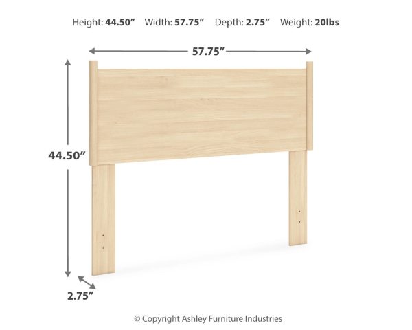 Cabinella Full Panel Headboard with 2 Nightstands in Tan Online Hot Sale