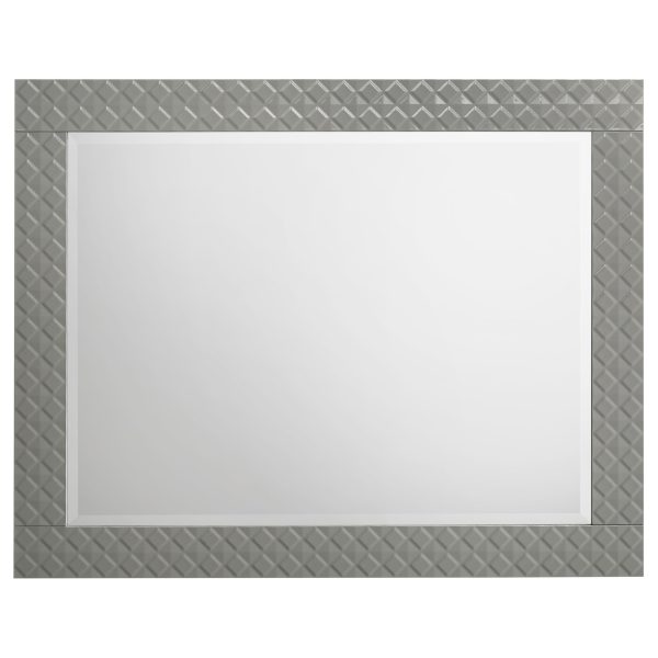 Ives Dresser Mirror Grey High Gloss Supply