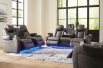 Fyne-Dyme Shadow Power Reclining Sofa, Loveseat and Recliner Sale