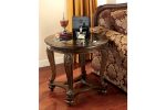 Norcastle Dark Brown Coffee Table and 2 End Tables For Sale