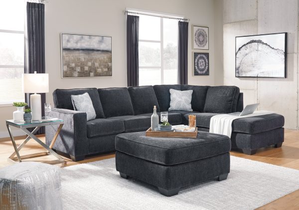 Altari 2-Piece Sectional with Ottoman in Slate Online Hot Sale