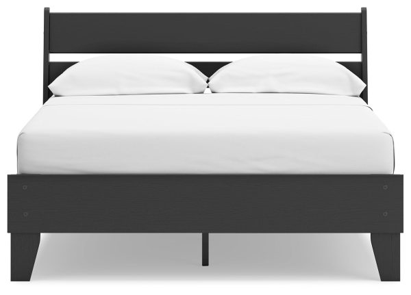 Socalle Full Panel Platform Bed with Dresser, Chest and 2 Nightstands in Black For Discount