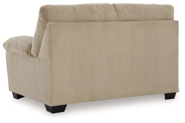 SimpleJoy Sand Loveseat For Discount