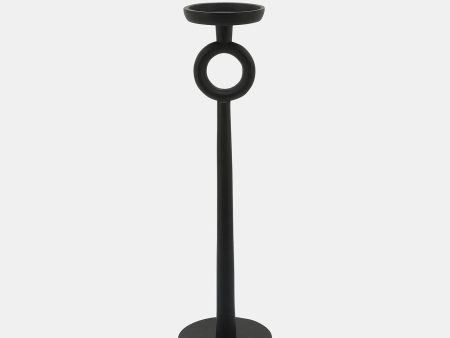 17 h Metal Candle Holder, Black Hot on Sale