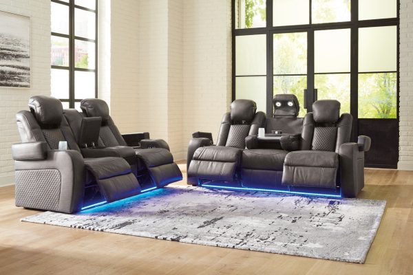 Fyne-Dyme Shadow Power Reclining Living Room Set Online