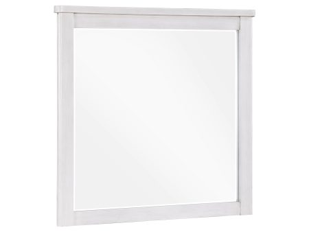 Ambrose Antique White Gray Mirror Sale