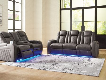 Fyne-Dyme Shadow Power Reclining Living Room Set Online