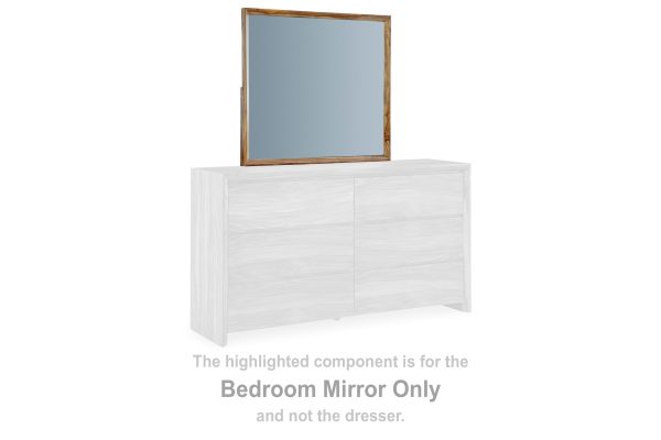 Dressonni Brown Bedroom Mirror Discount